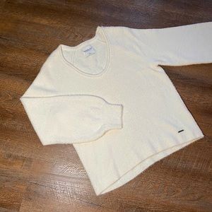 Abercrombie & Fitch Soft Fuzzy Puff Sleeve Sweater